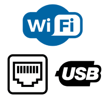 Wi-Fi · USB · LAN