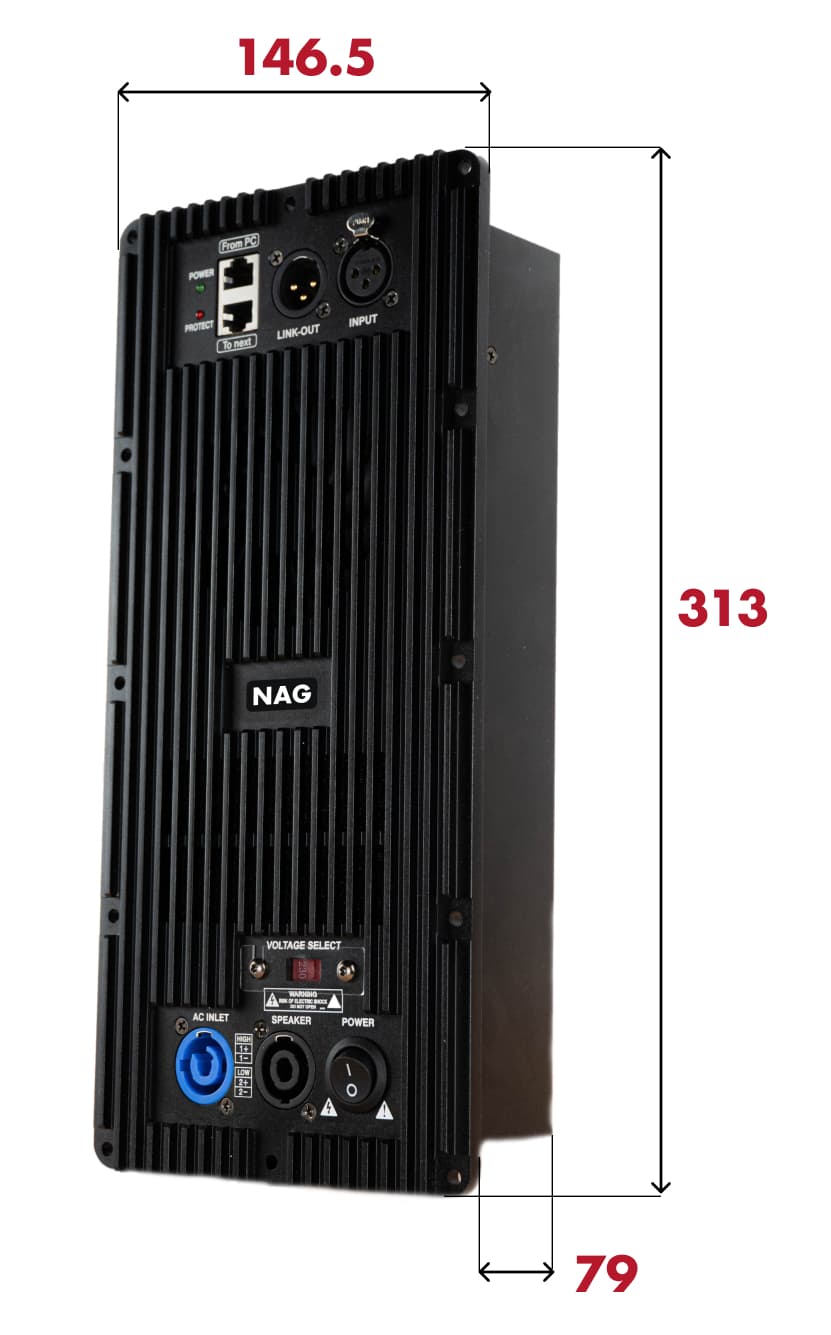 NAG TDX — чертёж с размерами